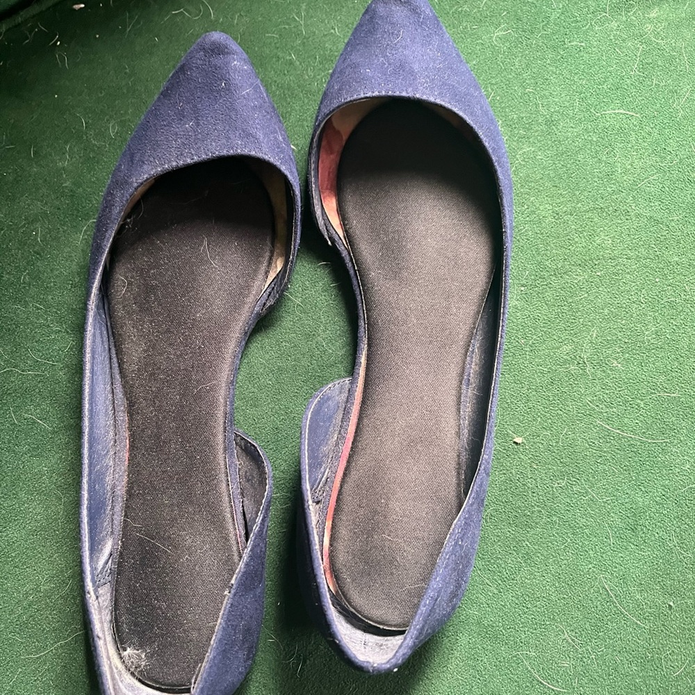 Navy Blue Pointed Toe Steve Madden Flats size 7